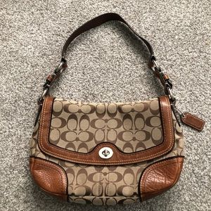 Coach Chelsea Signature Flap Hobo